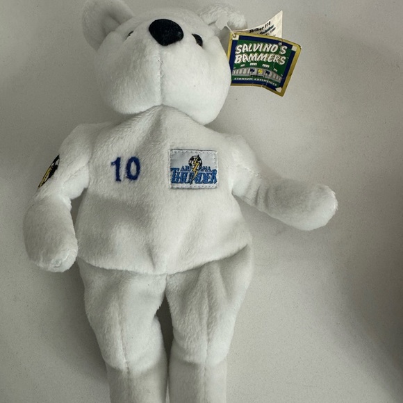 White Salvino's Bammers Teddy Bear - Picture 1 of 7